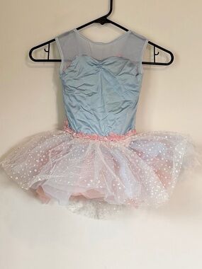 Weissman Children's Pastel Blue & Pink Ballet Dance Tutu Costume - Size: SC